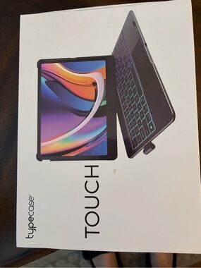 Typecase Touch Black Tablet Keyboard Case with Backlit Keys